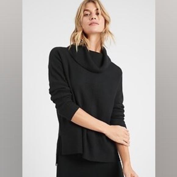 Rickis Black Cowl Neck Ribbed Plush Sweater Size XXL Loungewear Casual - Picture 9 of 9